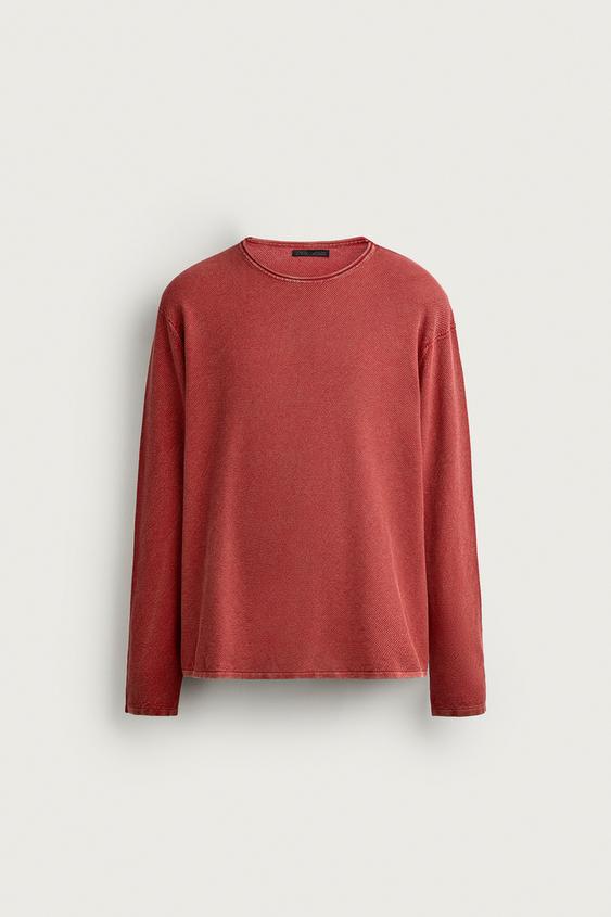 Relaxed Fit Dokulu Kazak