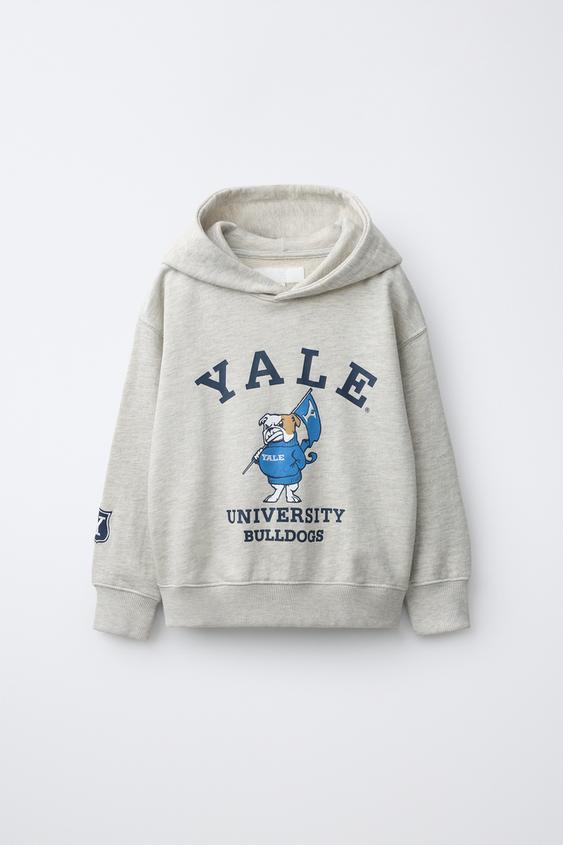 Yale™ Baskılı Kapüşonlu Sweatshirt