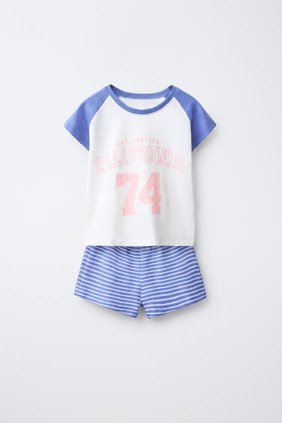 6-14 Yaş/ Varsity Baskılı Pijama Takımı