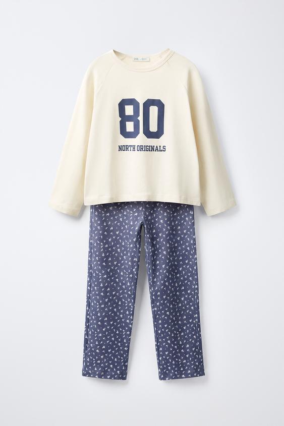 6-14 Yaş/ Varsity Ve Çiçekli Pijama Takımı