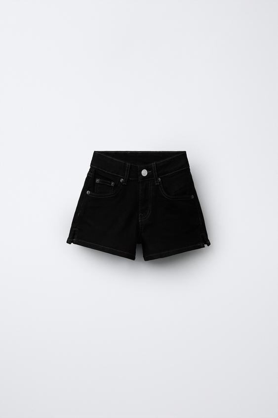 Pespuntlu Denim Bermuda