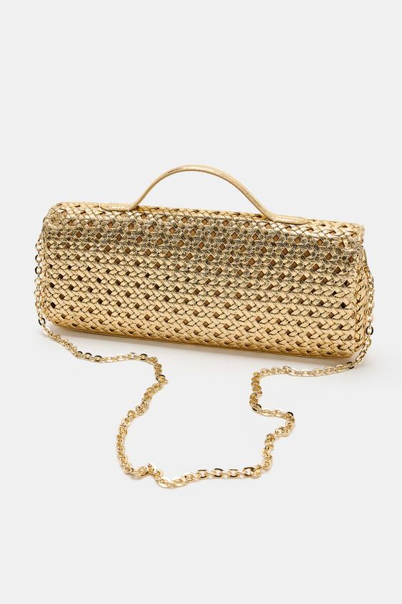 Örgülü Clutch Çanta