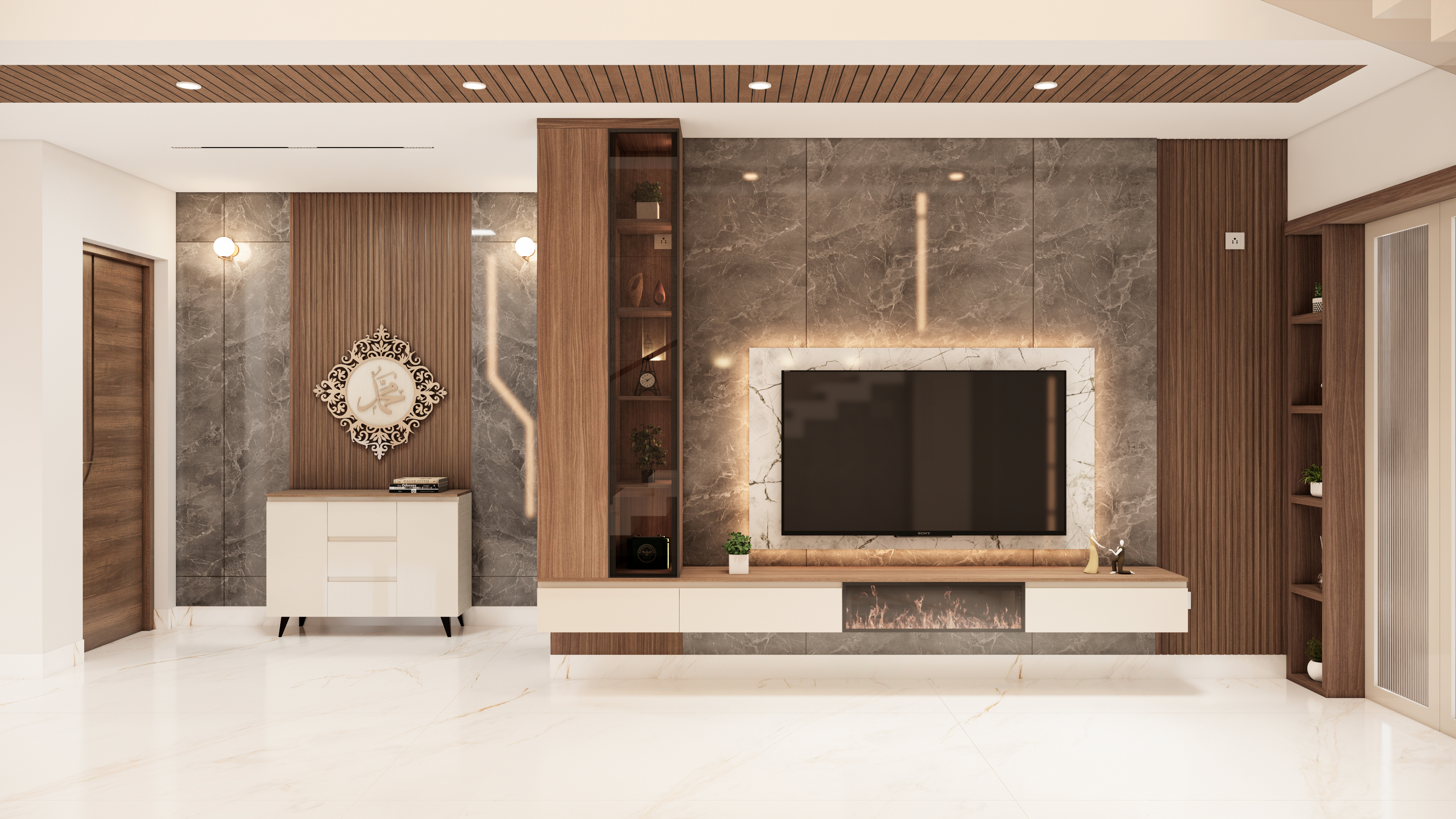 Floating TV Console