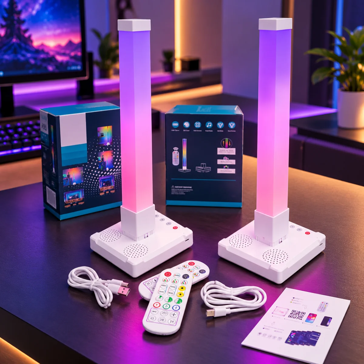 برج اضاءة ذكية rgb