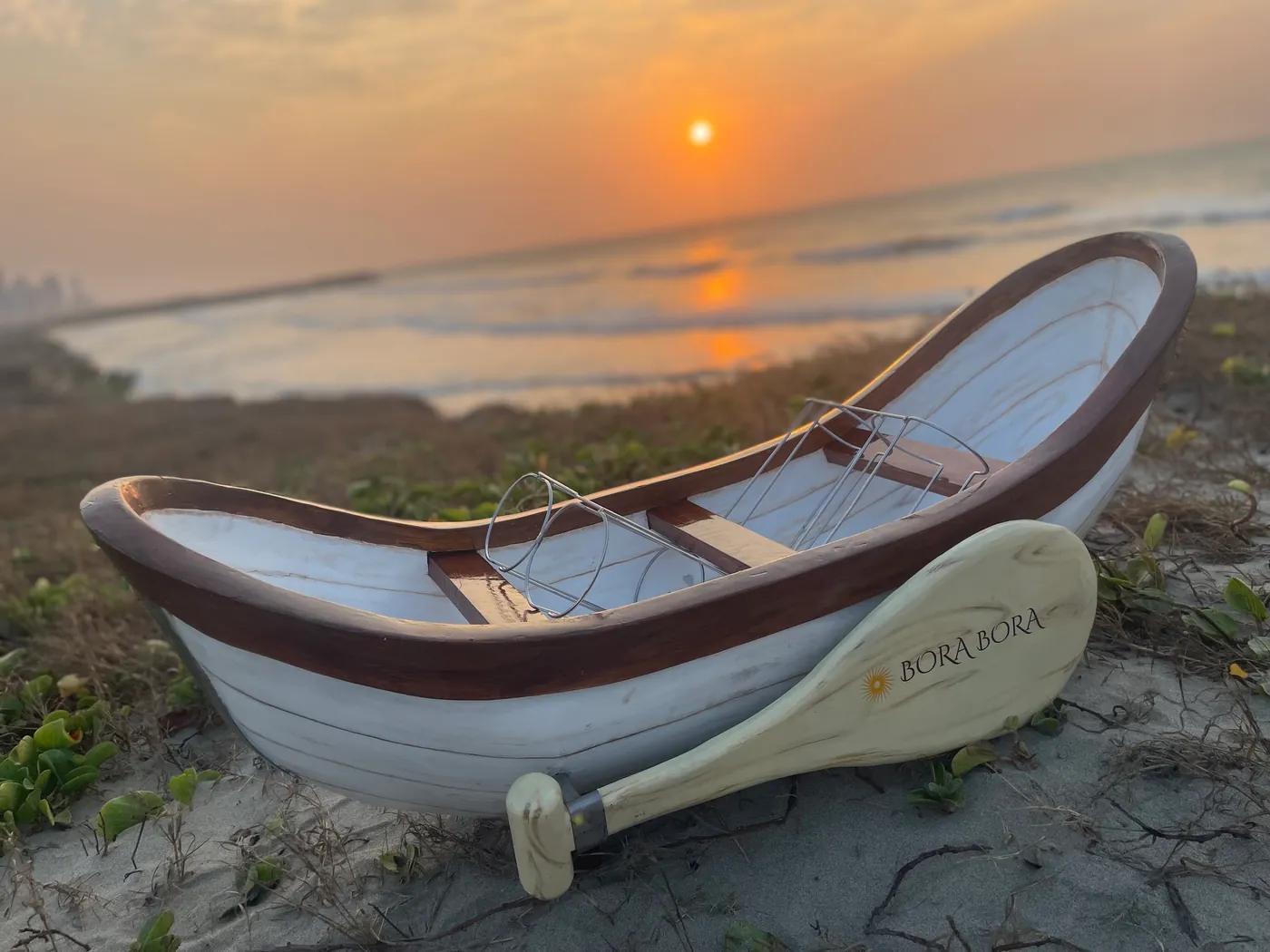 Bora Bora Bote Exhibidor De Vinos - Imagen 5