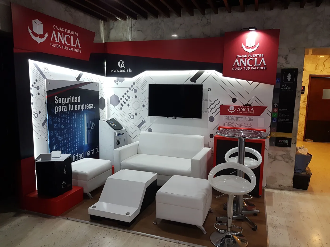 Cajas Fuertes Ancla Stand Congreso Asobancaria Centro De Convenciones De Las Americas