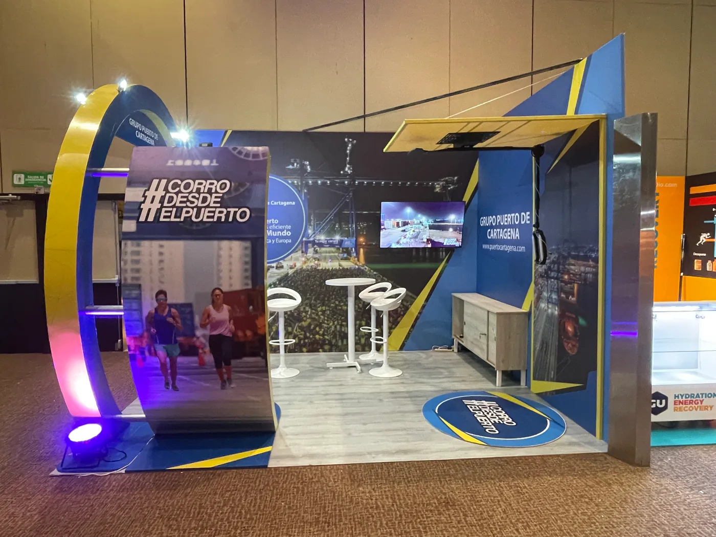 Grupo Puerto De Cartagena Stand Media Maratón Del Mar Centro De Convenciones De Cartagena - Imagen 2