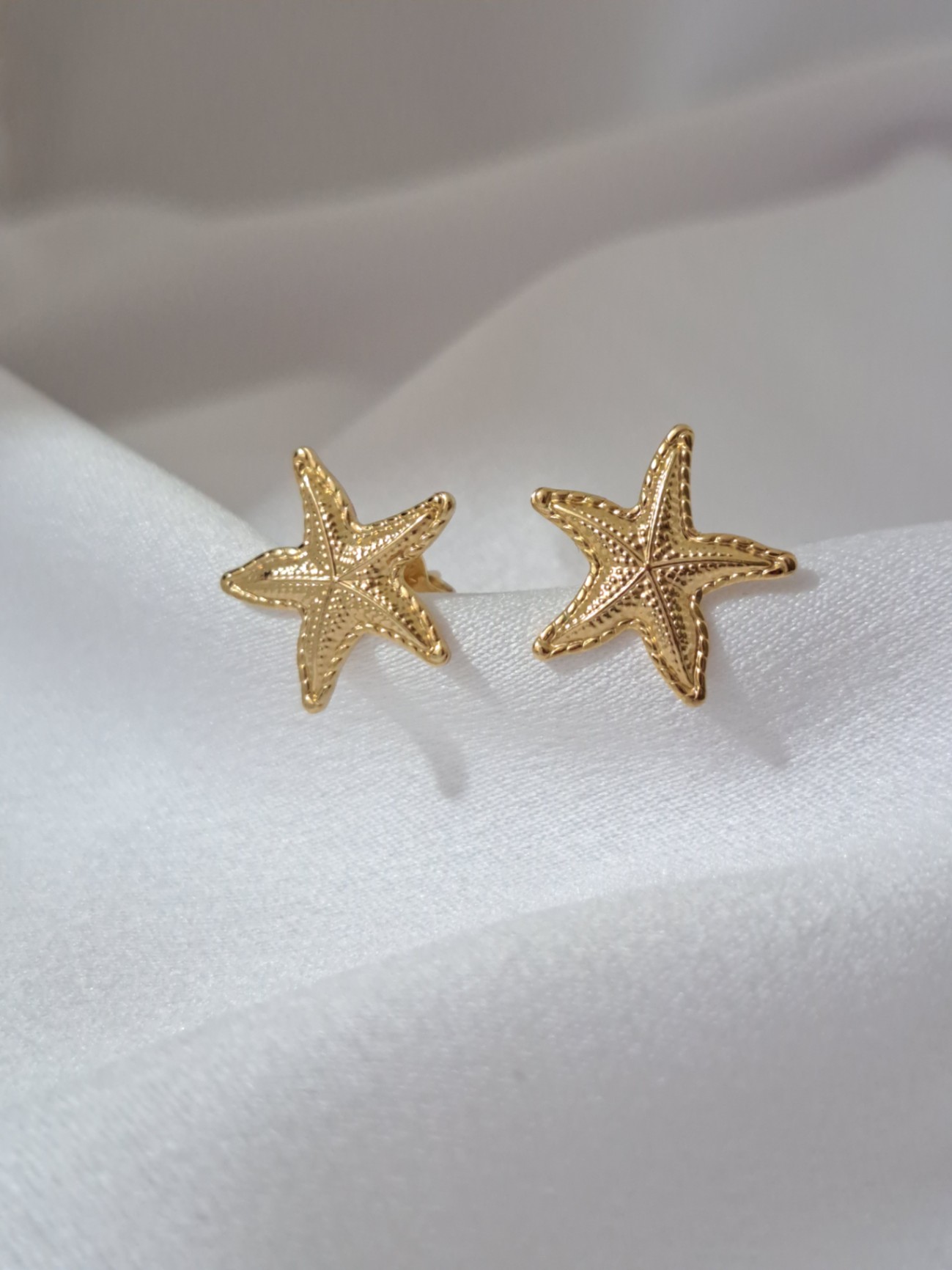 Foto de brinco estrela do mar de 15mm
