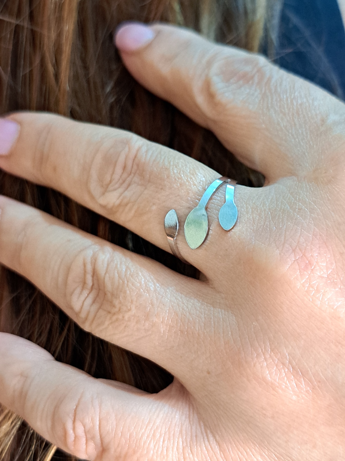 Foto de anel 3 gotas aço inox