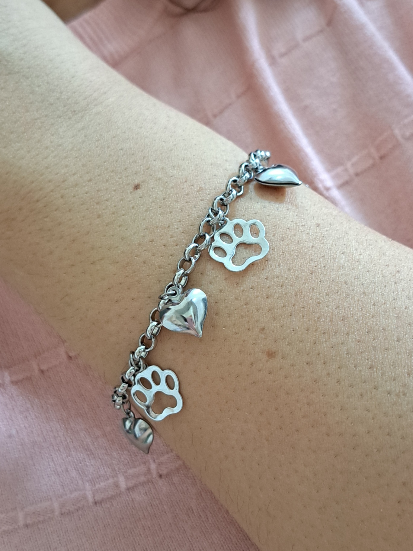 Foto de pulseira pet robusta aço inox Foto de pulseira pet robusta aço inox