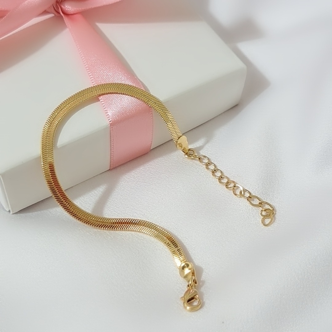 Foto de pulseira fita laminada