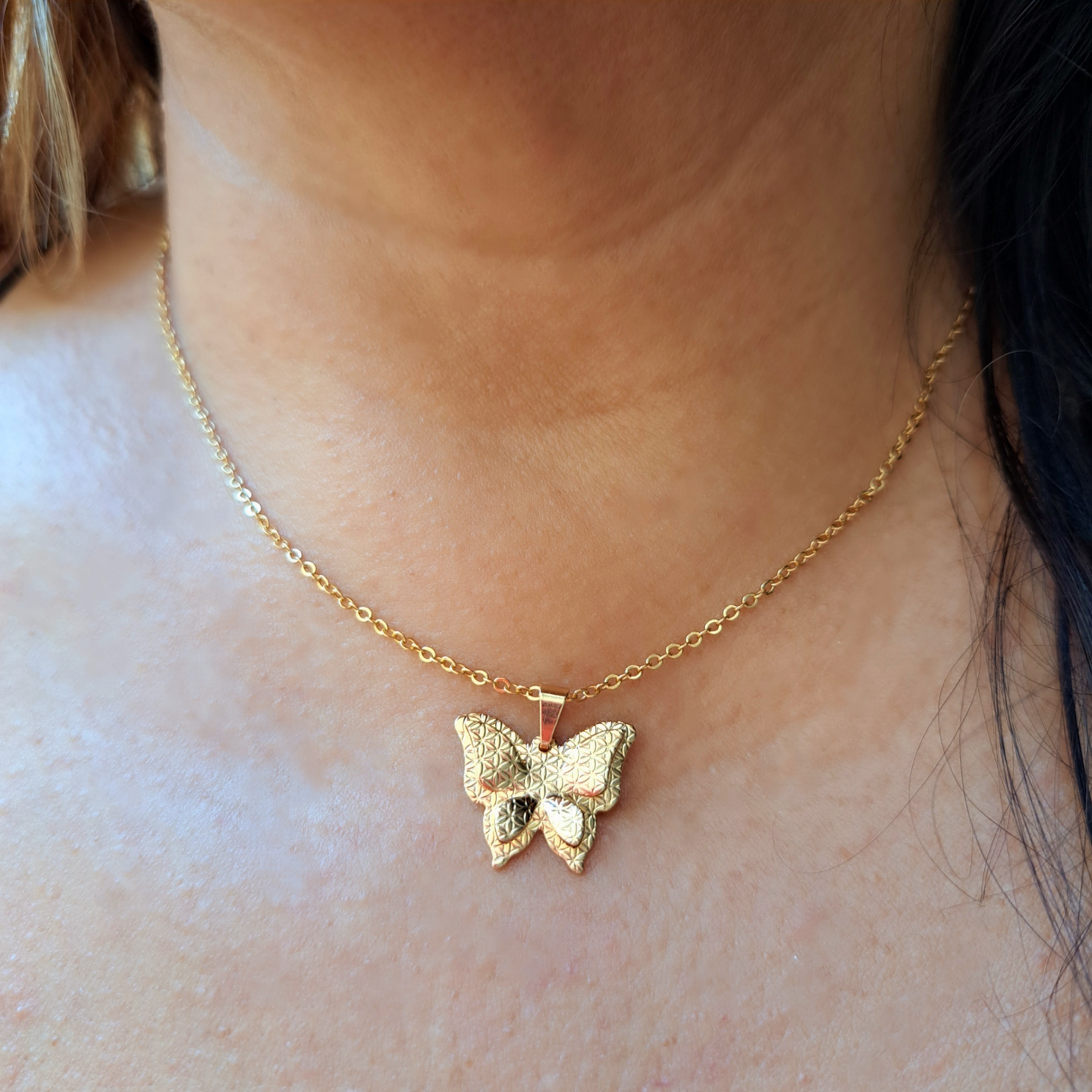 Foto de conjunto borboleta diamantado