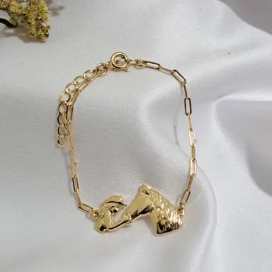 Foto de pulseira country cabeça de cavalo