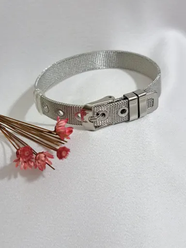 Foto de pulseira esteira cinto em aço inox