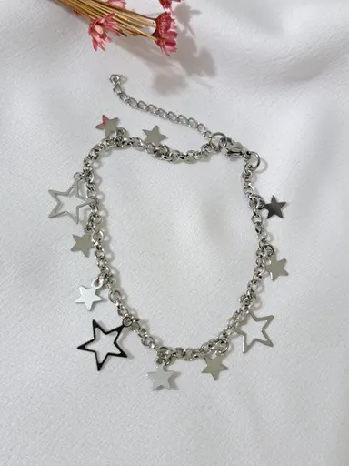 Foto de pulseira 11 estrelas em aço inox