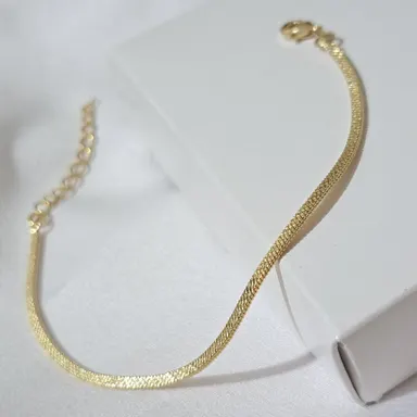Foto de pulseira laminada diamantada