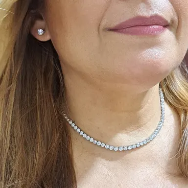 Foto de choker riviera em aço inox de 4mm