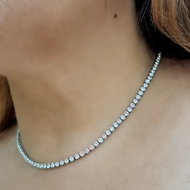 Foto de choker riviera em aço inox de 3mm Foto de choker riviera em aço inox de 3mm