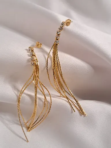 Foto de brinco franja com strass