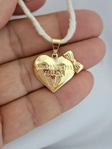 Foto de pingente coração minha filha amada