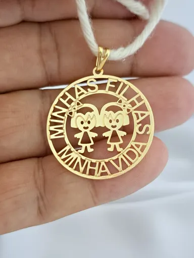 Foto de pingente minhas filhas minha vida