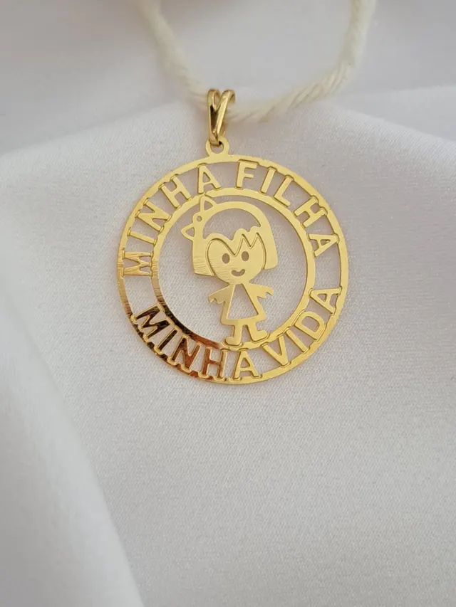 Foto de pingente minha filha minha vida Foto de pingente minha filha minha vida