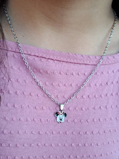 Foto de conjunto minnie resinado em aço inox