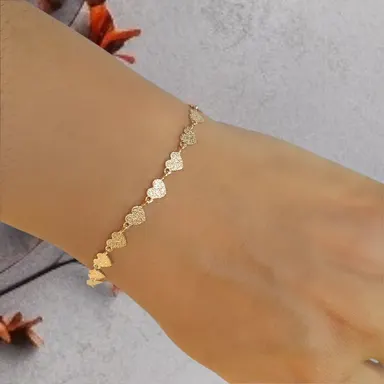 Foto de pulseira corações cintilantes
