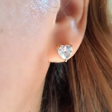 Foto de conjunto pedra coração cristal