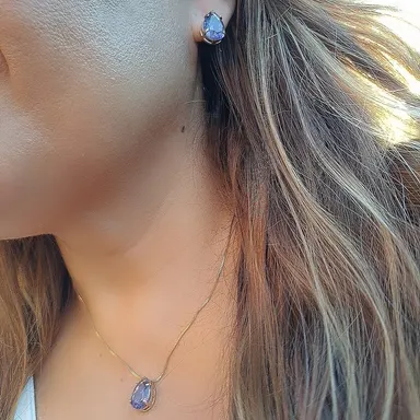 Foto de conjunto pedra gota fusion lavanda