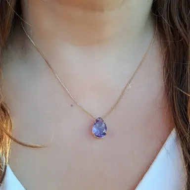 Foto de conjunto pedra gota fusion lavanda