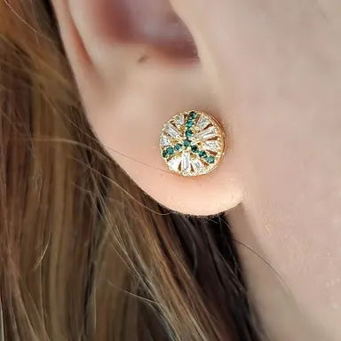 Foto de conjunto redondo baguetes e microzircônias