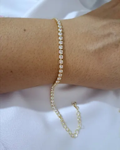 Foto de pulseira riviera zircônias de 3mm