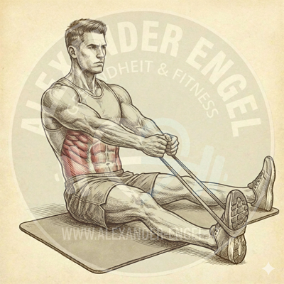 Fitnessband - Oberkörperrotation sitzend