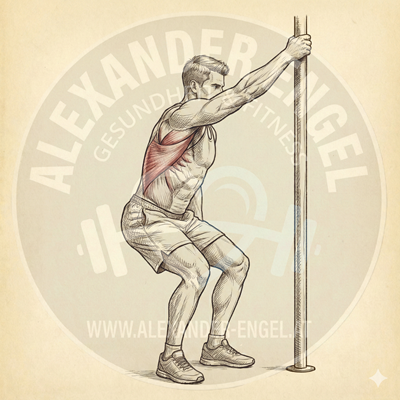 Dehnen des breiten Rückenmuskel