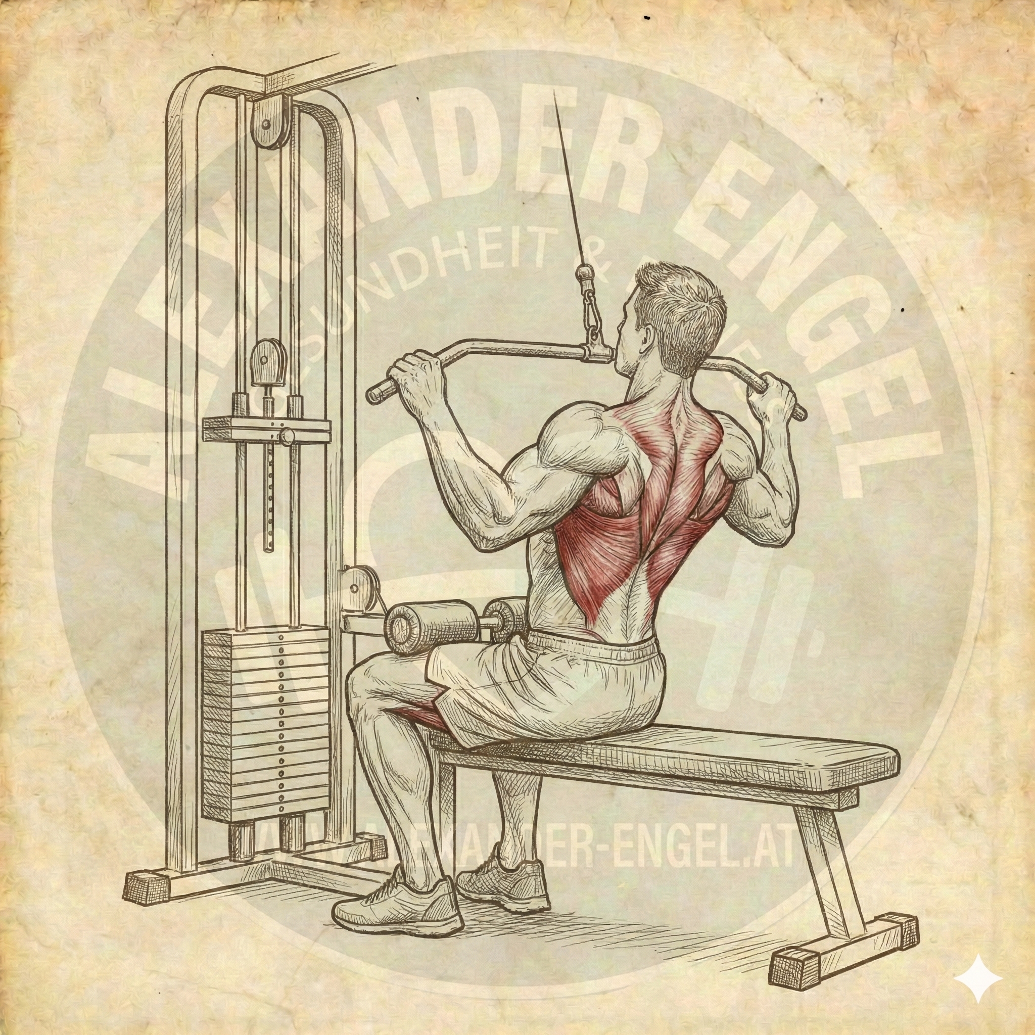 Universal Lat Pulldown Kabelturm