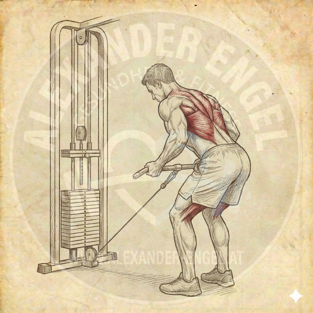 Kabelrudern mit engem Untergriff