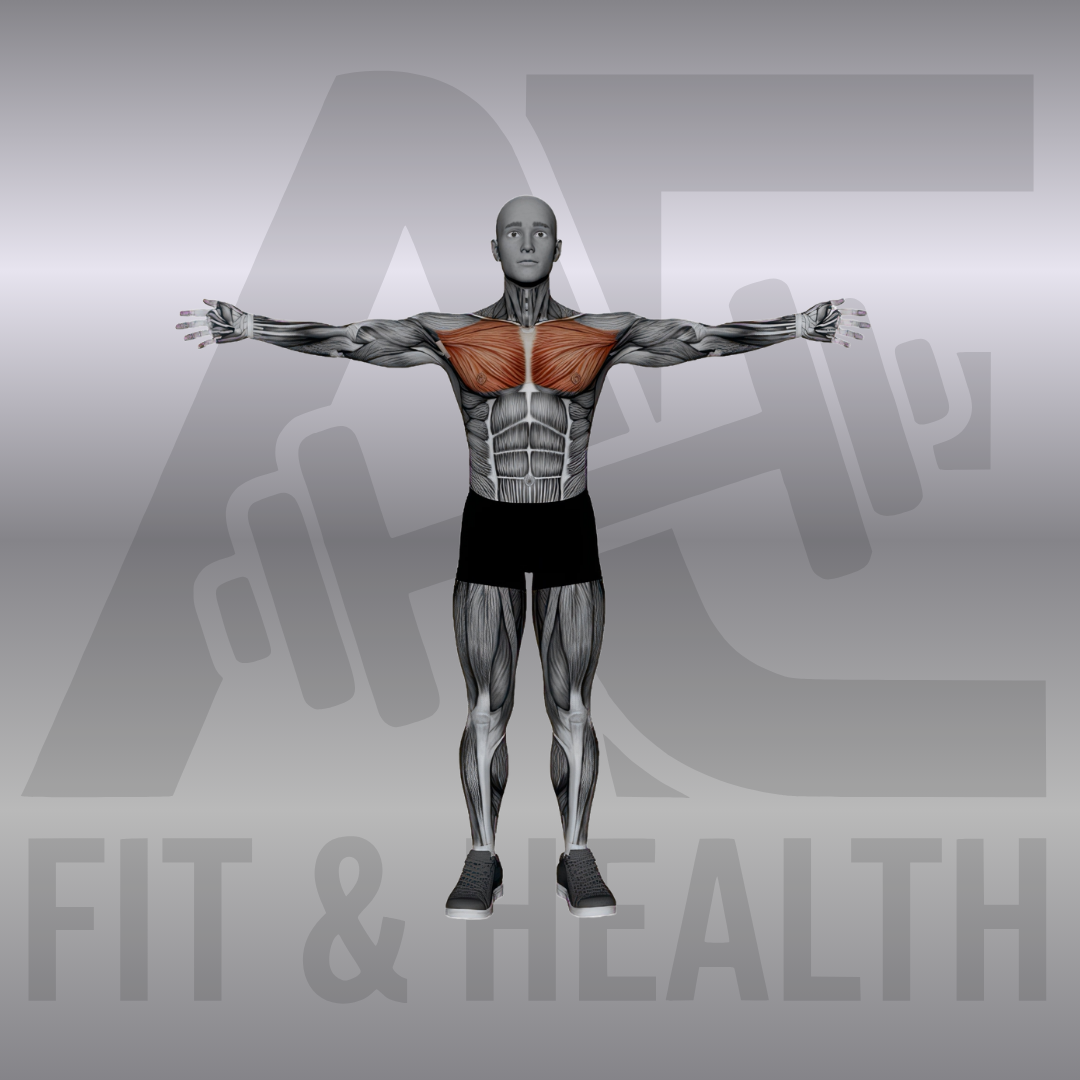 Brust-Stretch mit weiten Armen (Arms Wide Chest Stretch) – Person steht aufrecht mit weit zur Seite ausgestreckten Armen, die nach hinten geführt werden, um den Brustkorb maximal zu öffnen.