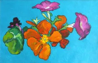 Petunias and Nasturtiums