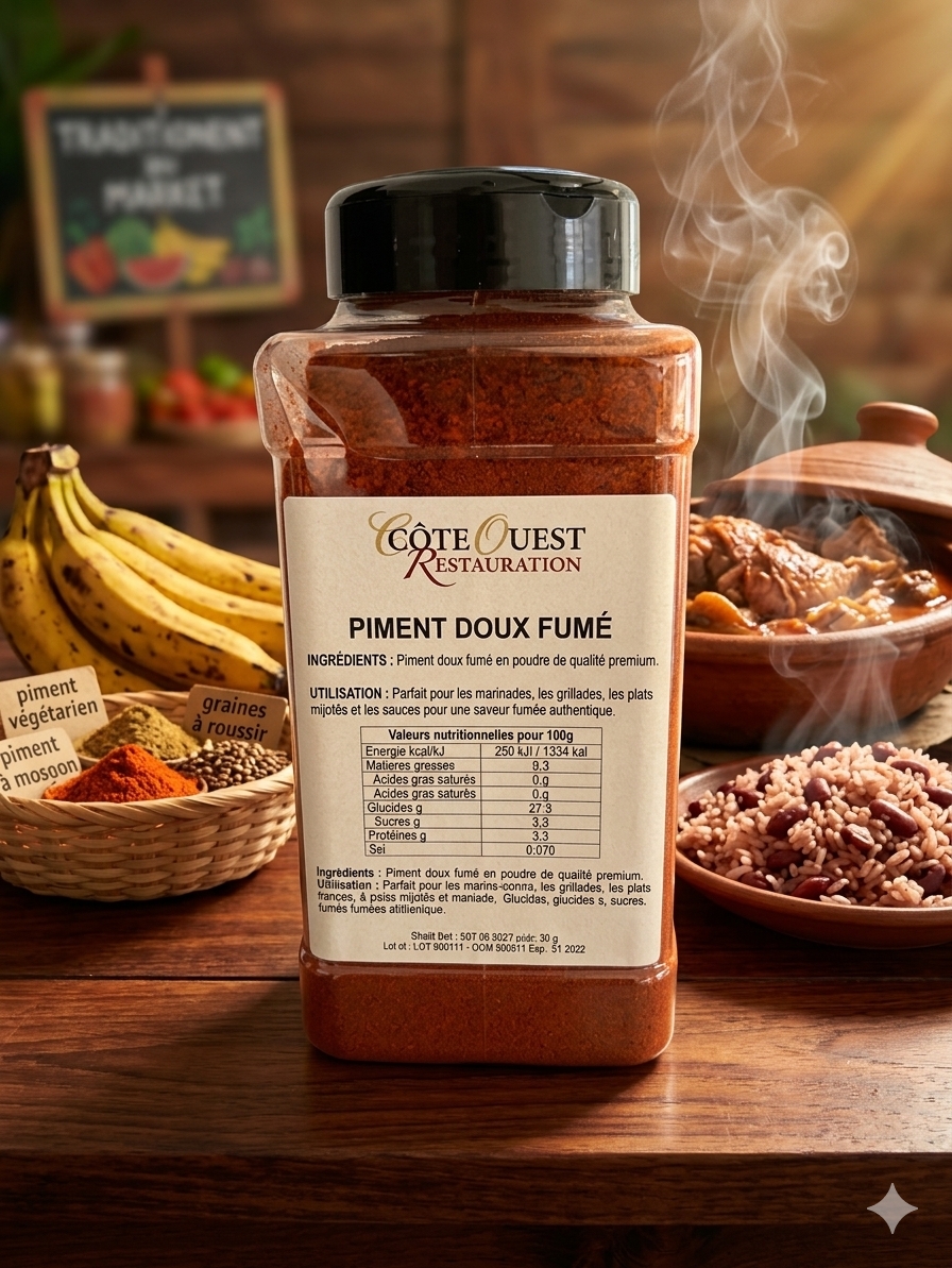 Piment doux fumé 500gr