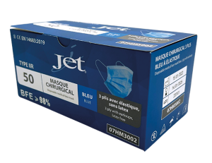 Masque non tissé 3 plis  x 50