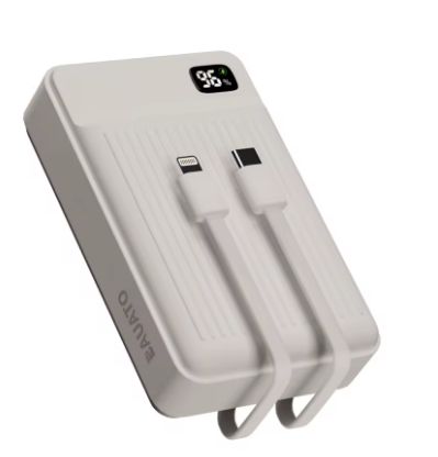 바우아토 고속 입출력 케이블 일체형 미니 대용량 난연 보조배터리 20000mAh C타입 애플8핀 PD 22.5W