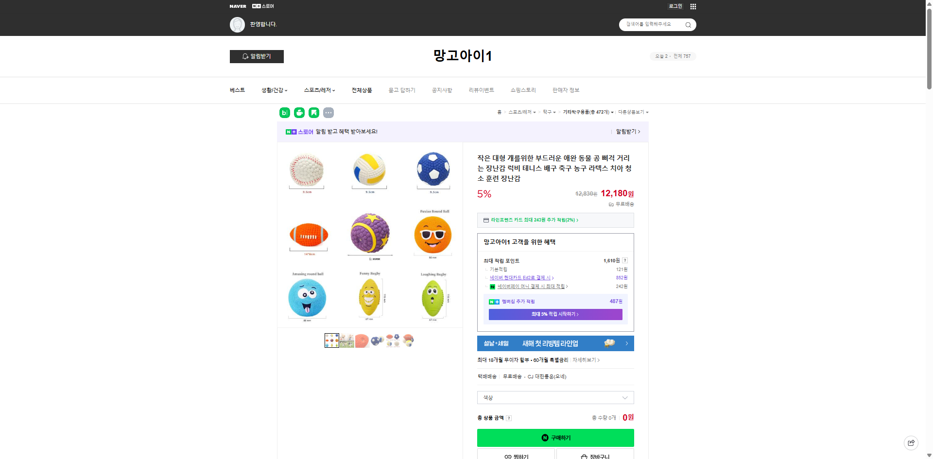 네이버쇼핑 가격 캡쳐