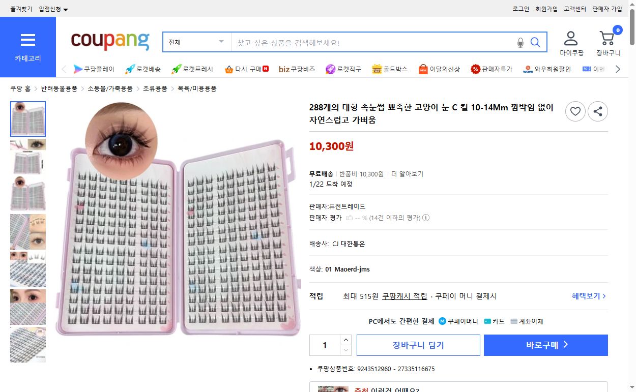 쿠팡 가격 캡쳐