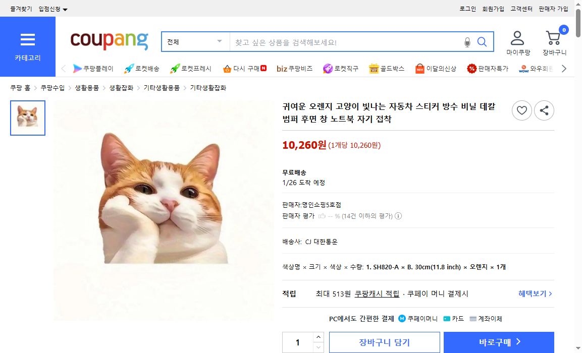 쿠팡 가격 캡쳐