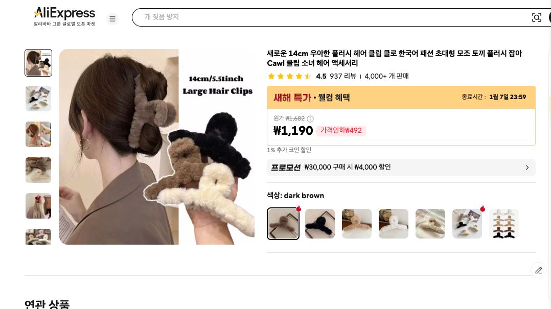 알리익스프레스 가격 캡쳐