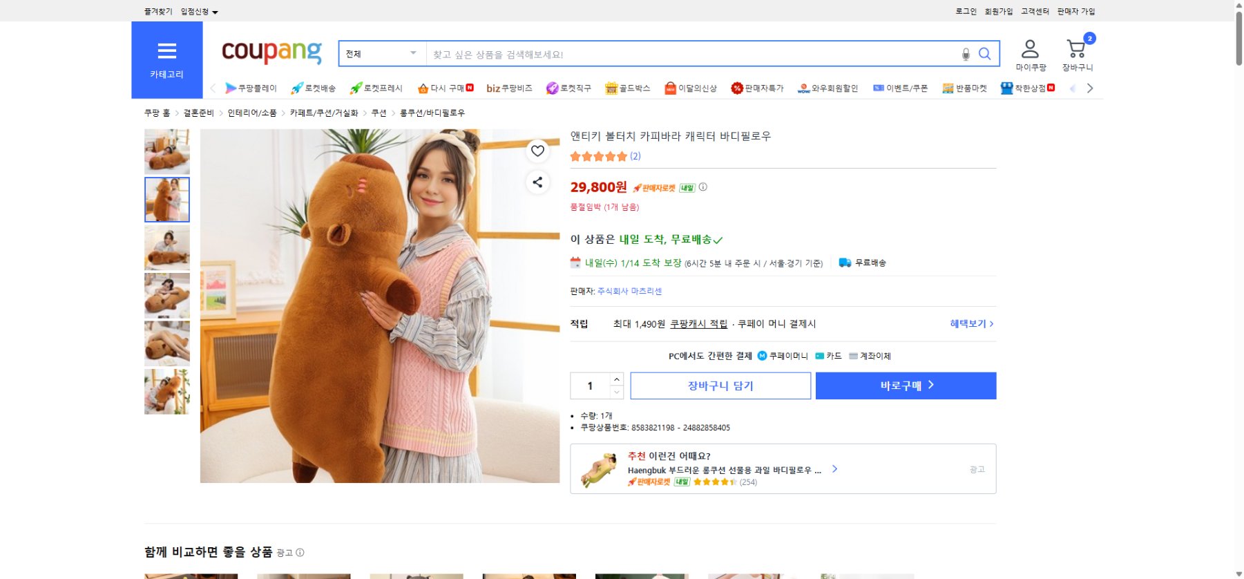 쿠팡 가격 캡쳐