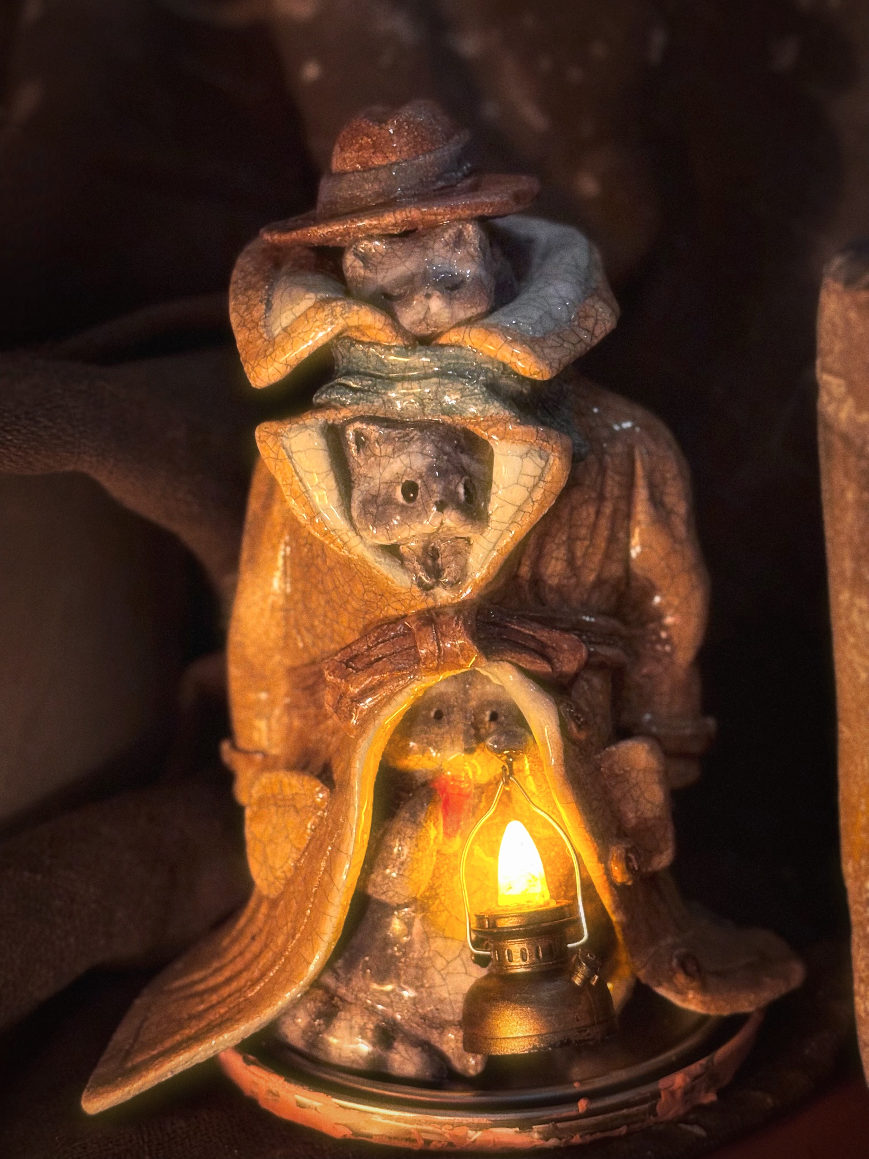 ‘An adult’ nightlight — handmade ceramic lamp by Alisa Merenfeld
