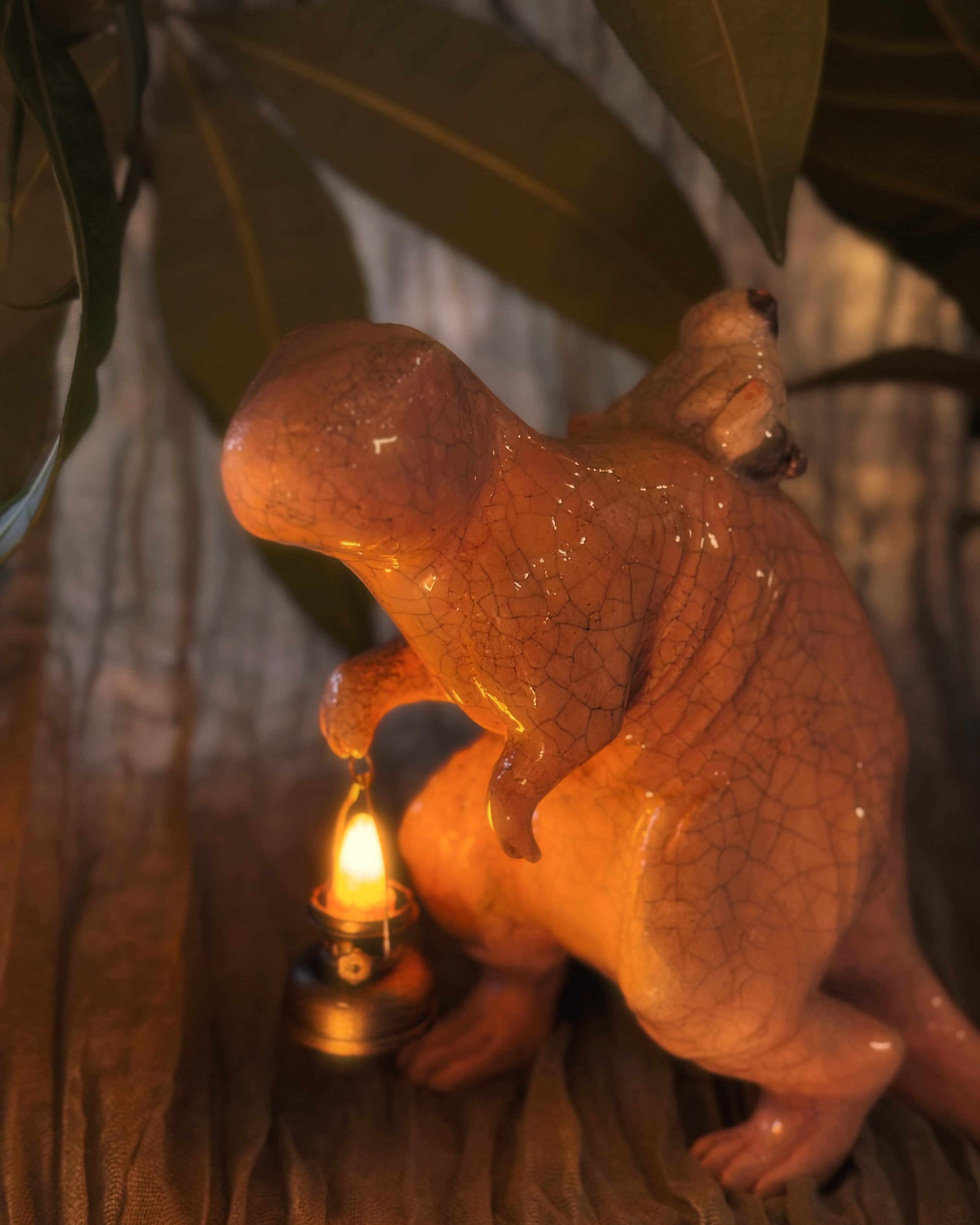 ‘Partners in crime’ nightlight — handmade ceramic lamp by Alisa Merenfeld