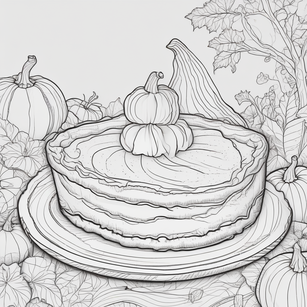 Colorless pumpkin pie slice with whipped cream